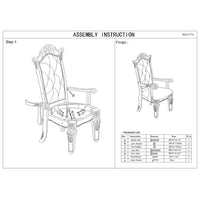 Leather Upholstered Arm Chair in Cherry Brown  - BM177715