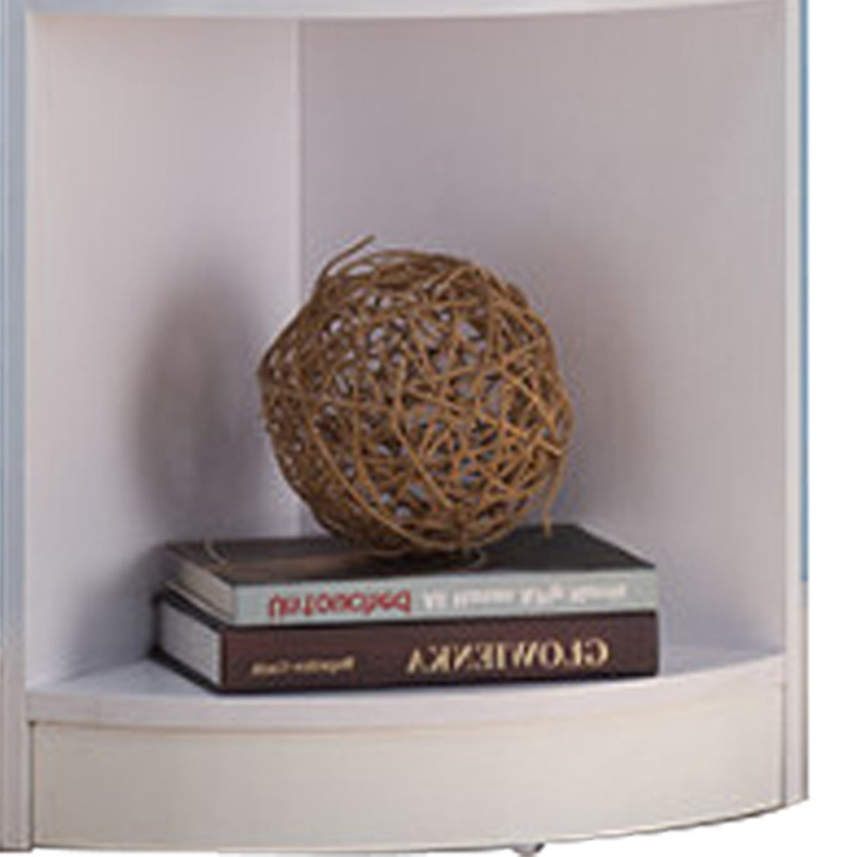 Wooden Corner Display Cabinet , White - BM179613
