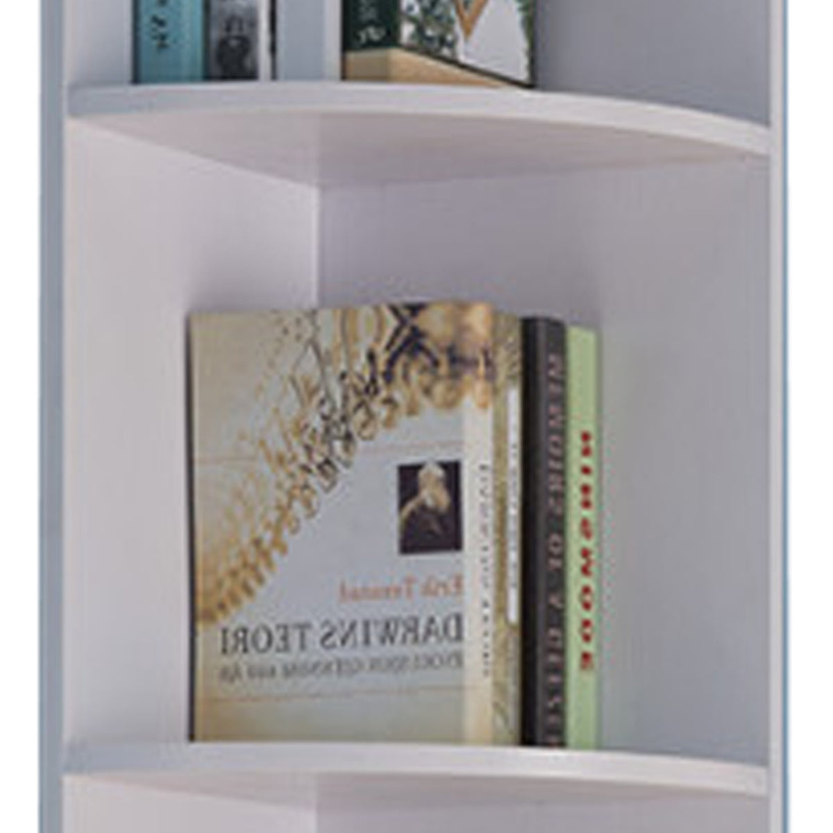 Wooden Corner Display Cabinet , White - BM179613