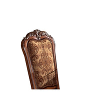 Dining Side Chair, Claw Legs and Leatherette Seat, Brown, Set of 2 - BM191376