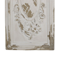 Traditional Style Decorative Wall Panel, White and Brown - BM200608