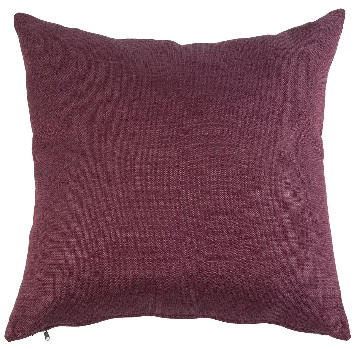 23 x 23 Inch Linen Fabric Pillow with Polyester Fiber Insert, Purple - BM203560