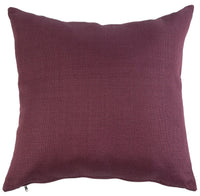 23 x 23 Inch Linen Fabric Pillow with Polyester Fiber Insert, Purple - BM203560