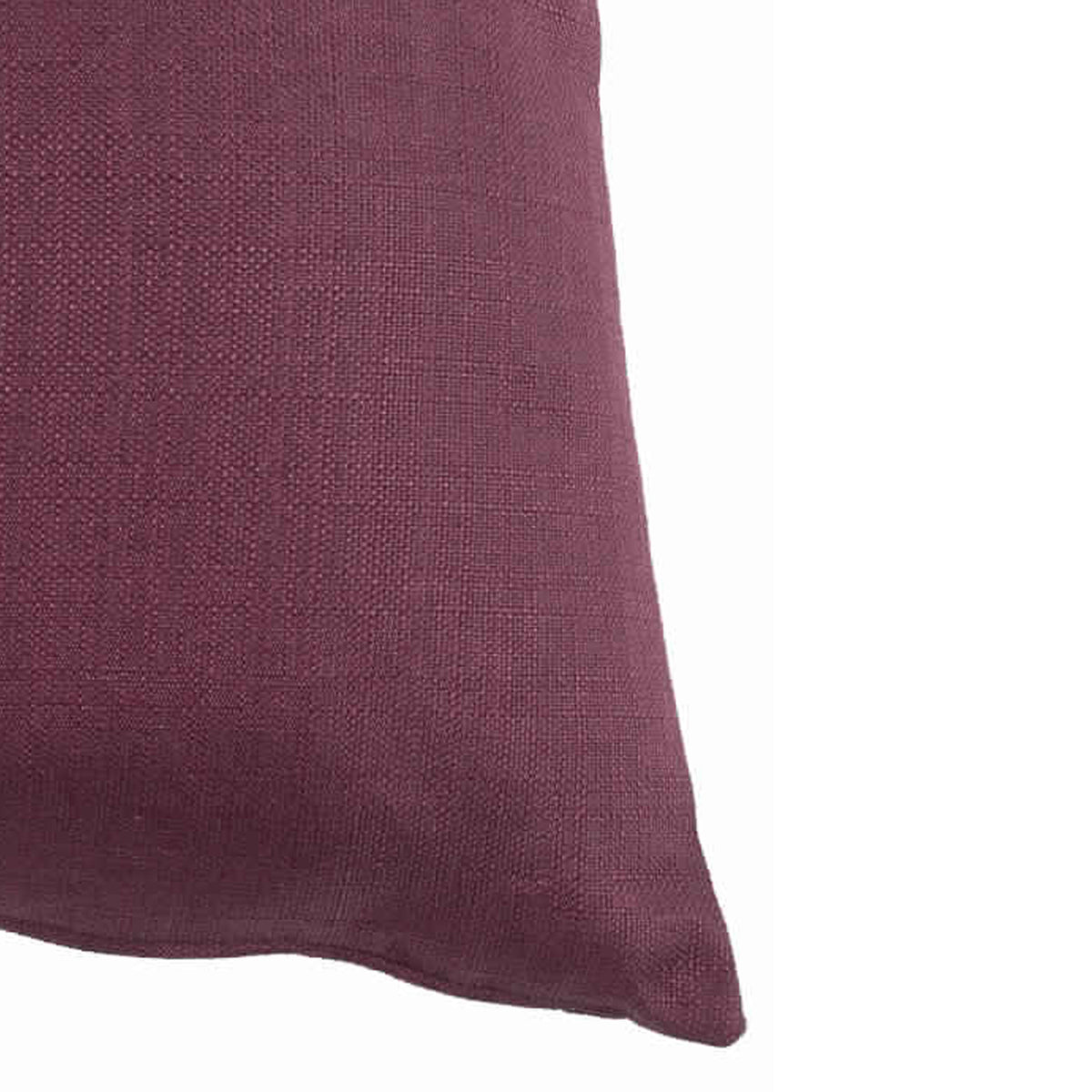 23 x 23 Inch Linen Fabric Pillow with Polyester Fiber Insert, Purple - BM203560