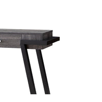 Wooden Console Table with Angled Leg Support and Drawer,Black and Gray - BM204129
