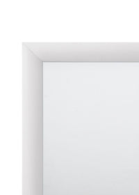 Wooden Framed Mirror with Rectangular Shape, Silver and White - BM205572