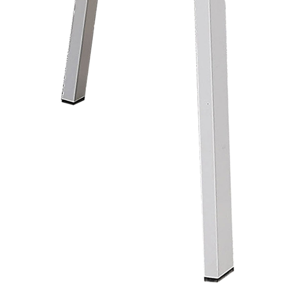 27 Inch Aluminum Frame Arm Chair, Outdoor, Cushions, Set of 2, White, Pink - BM206271