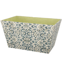 Rectangular Containers with Narrow Bottom, Set of 3, Blue and Beige - BM206718