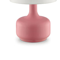 Contemporary Table Lamp with Pot Belly Base with Matte Pink Finish in Pink - BM209050
