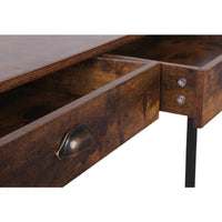 47" 2-Drawer Industrial Grained Wooden Computer Desk - BM209174
