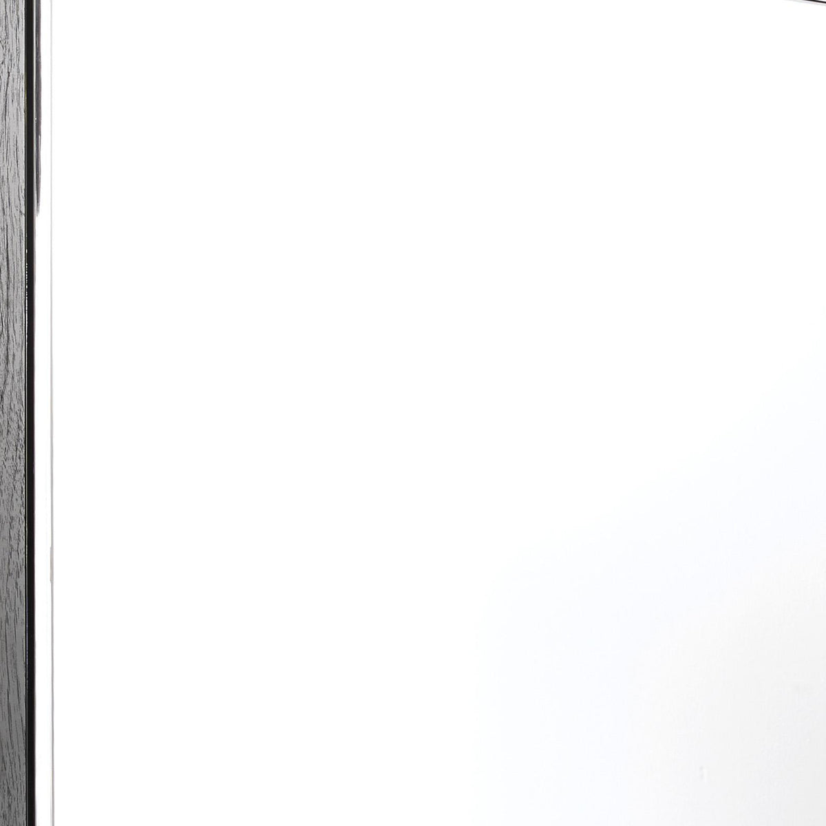 Contemporary Square Shape Bedroom Mirror with Wood Grain Texture in Gray - BM209334