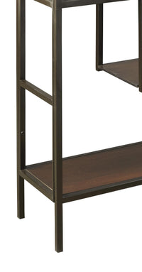 Metal Accent Table with Truss Support, Set of 2, Gold and Silver - BM205240