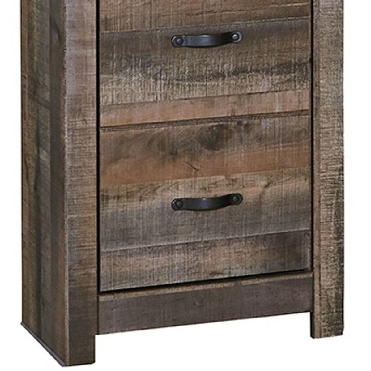 Farmhouse Style Wooden Bench with Slatted Back, White and Brown - BM208154