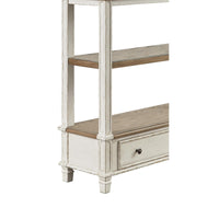 Contemporary Vanity with Open Shelf and Glass Top in Gold and Clear - BM207895