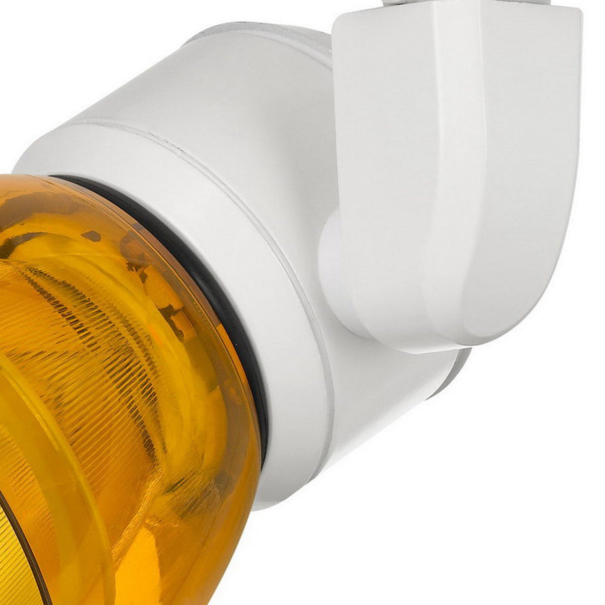 10W Integrated LED Track Fixture with Polycarbonate Head, Yellow and White - BM220625