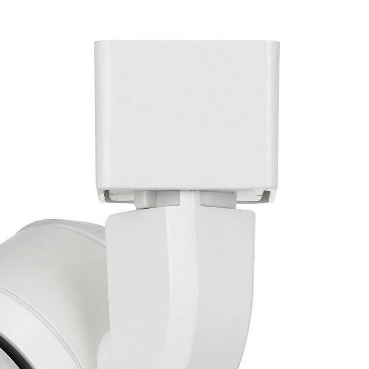 10W Integrated LED Track Fixture with Polycarbonate Head, White - BM220640