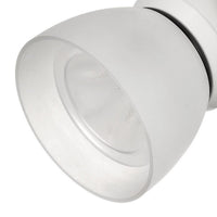 10W Integrated LED Track Fixture with Polycarbonate Head, White - BM220640