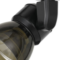 Metal and Clear Polycarbonate LED Track Fixture, Black and Gray - BM220683