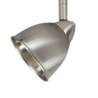 Round Metal Shade Track Light Head and Frame, Silver - BM220749