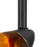 Hand Blown Glass Shade Track Light Fixture with Metal Frame, Dark Bronze - BM220755