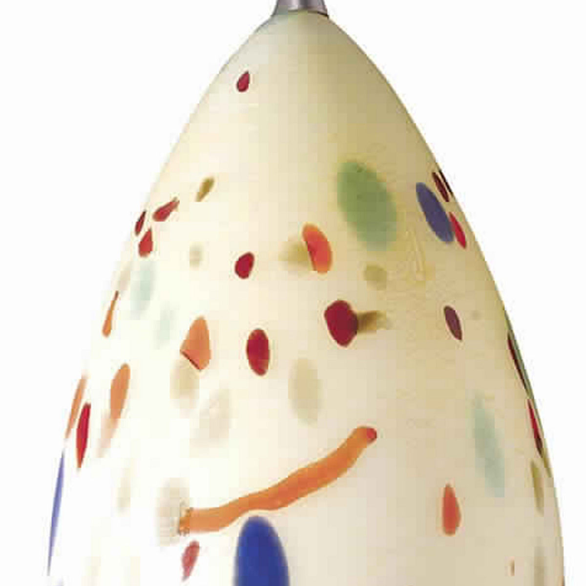 1 Light Glass Shade Pendant Lighting with Canopy, Set of 4,Cream and Chrome - BM220772