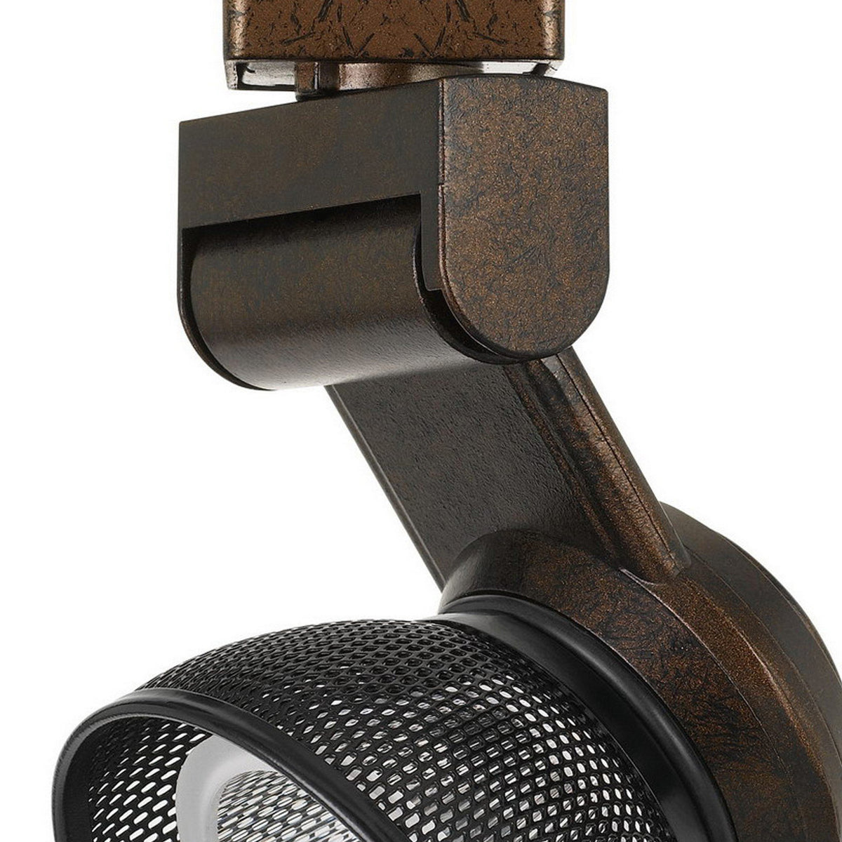 12W Integrated LED Metal Track Fixture with Mesh Head, Bronze and Black - BM220802