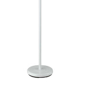 3 Way Torchiere Floor Lamp with Frosted Glass shade and Stable Base, White - BM220817