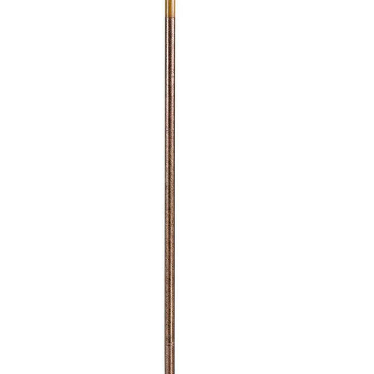 3 Way Torchiere Floor Lamp with Frosted Glass shade and Stable Base, Bronze - BM220832