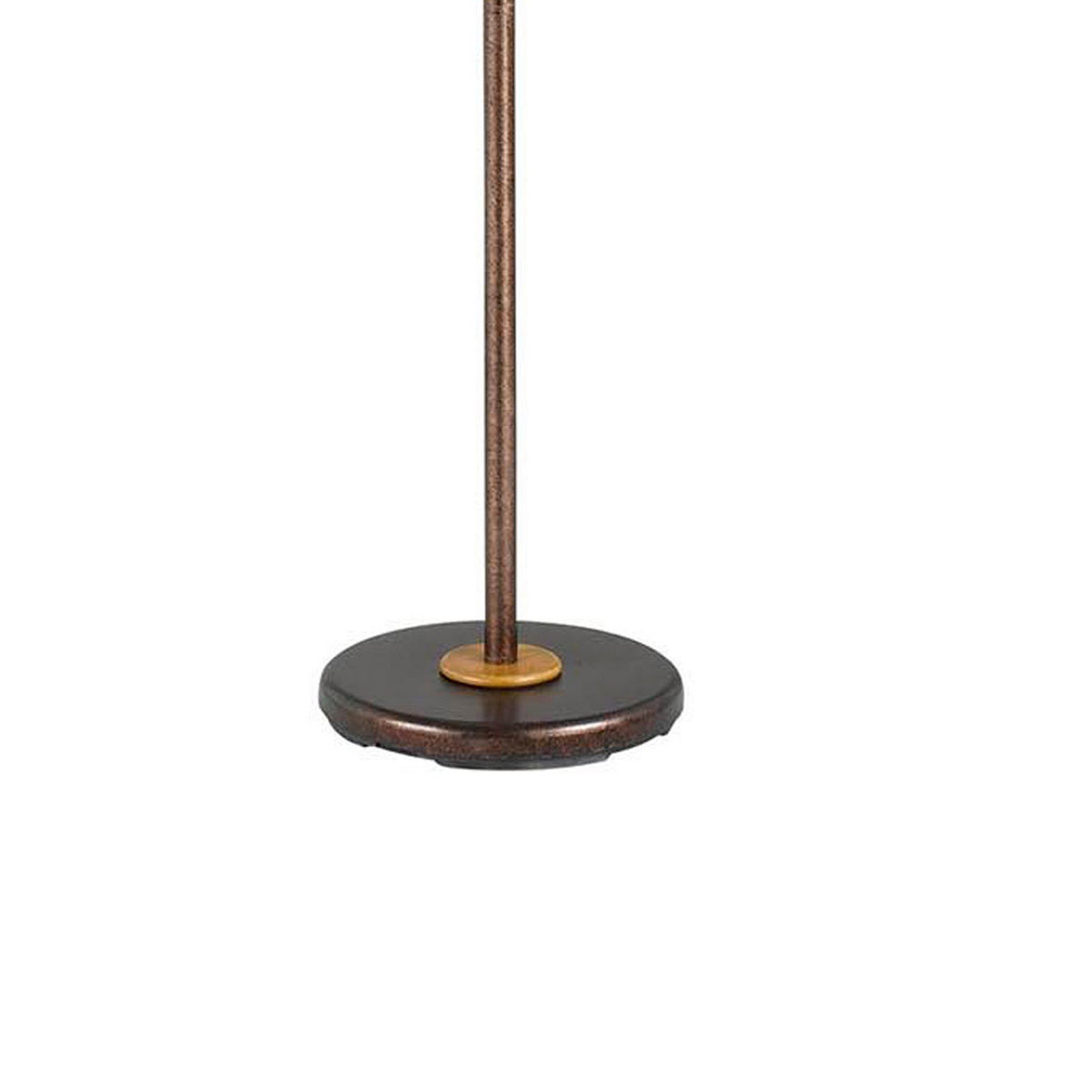 3 Way Torchiere Floor Lamp with Frosted Glass shade and Stable Base, Bronze - BM220832