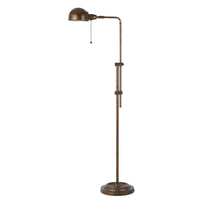 Adjustable Height Metal Pharmacy Lamp with Pull Chain Switch, Bronze - BM220839