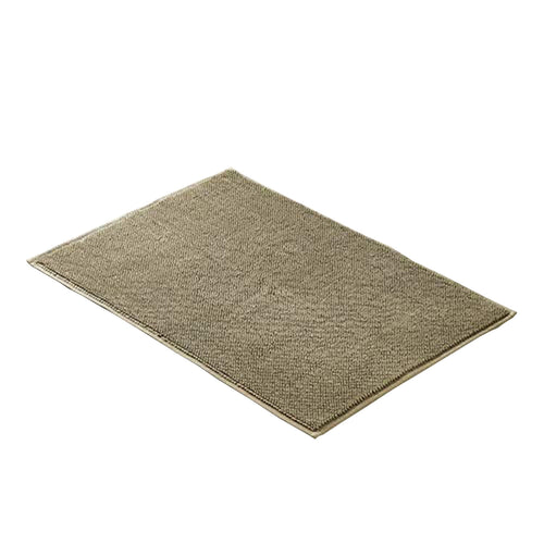 Salzburg Fabric Reversible Bath Rug with Quick Drying Loops The Urban Port, Brown - BM222890