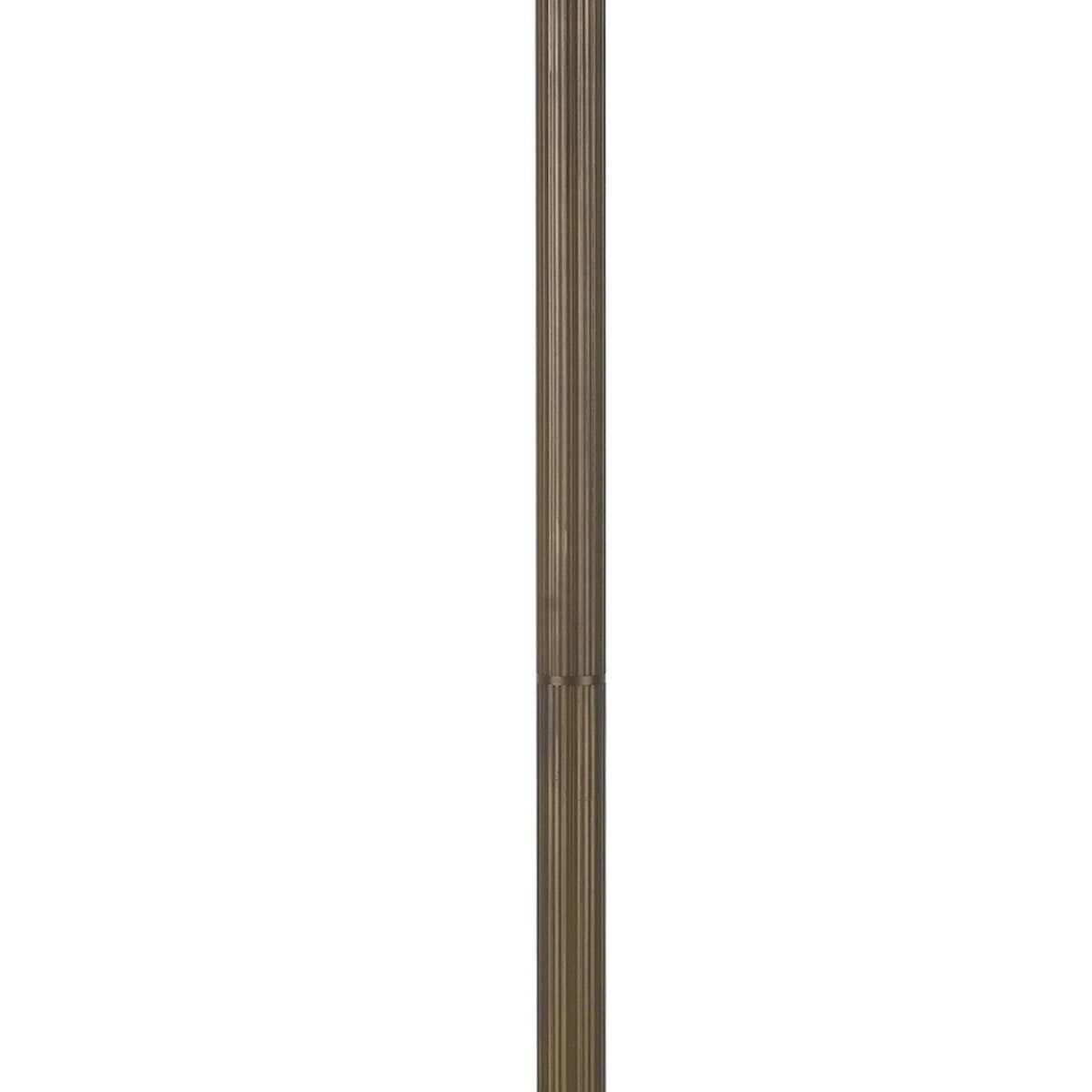 2 Bulb Tiffany Floor Lamp with Dragonfly Design Shade, Multicolor - BM223536