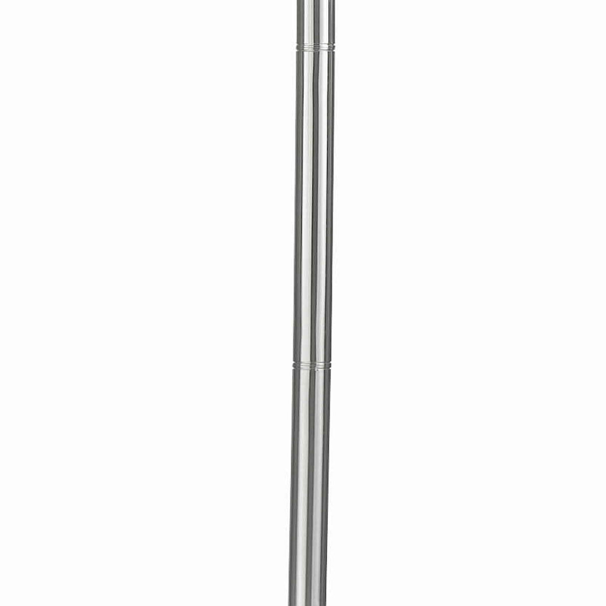 3 Way Torchiere Floor Lamp with Frosted Glass shade and Stable Base, White - BM223598