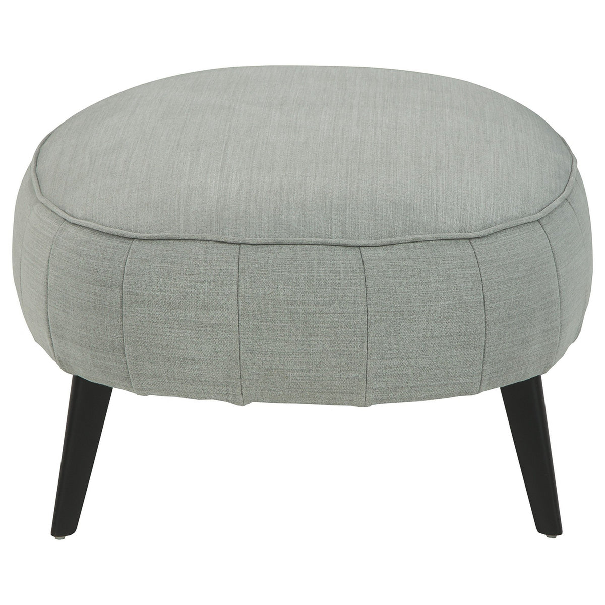 Fabric Upholstered Oversized Accent Ottoman with Metal Legs, Gray - BM226436