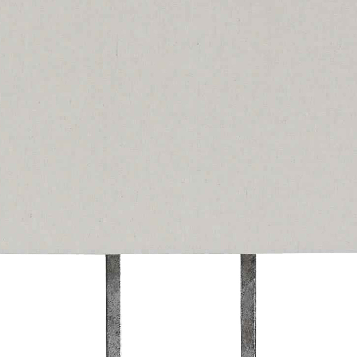 Open Capsule Metal Body Table Lamp with Fabric Drum Shade, Gray and White - BM226577