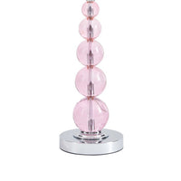 Hardback Shade Table Lamp with Crystal Accents, Pink - BM230974