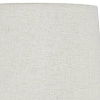 Fabric Shade Table Lamp with Textured Base, Set of 2, White and Black - BM231949