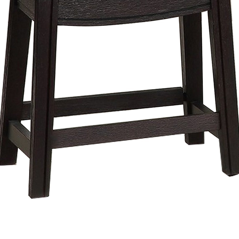 Curved Leatherette Stool with Nailhead Trim, Set of 2, Gray - BM232001