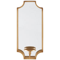 Metal Frame Wall Sconce with Cut Corner Design, Gold - BM232922