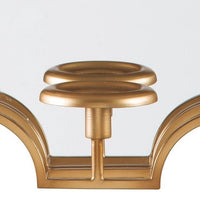 Metal Frame Wall Sconce with Cut Corner Design, Gold - BM232922