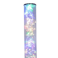 Floor Lamp with LED Bulbs and Wireless Remote Control, Silver - BM240323