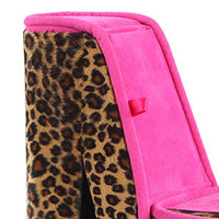 High Heel Cheetah Shoe Jewelry Box with 2 Hooks, Multicolor - BM240365