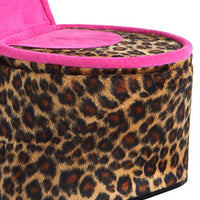 High Heel Cheetah Shoe Jewelry Box with 2 Hooks, Multicolor - BM240365