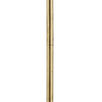 Floor Lamp with Hanging Crystal Accents, White and Gold - BM240410