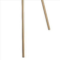 Metal Tripod Legs Floor Lamp with Rotary Switch, Gold - BM240894