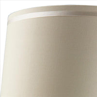 Polyresin Urn Shaped Table Lamp with Diamond Stencils Pattern, Brown - BM240901