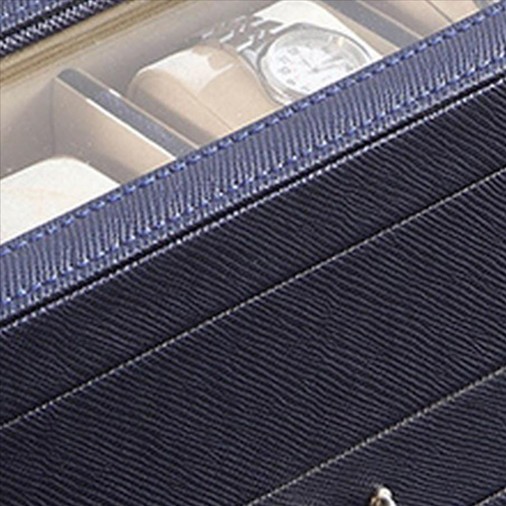 Watch Case with Drawer Display and  4 Slots, Blue - BM240949