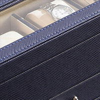 Watch Case with Drawer Display and  4 Slots, Blue - BM240949