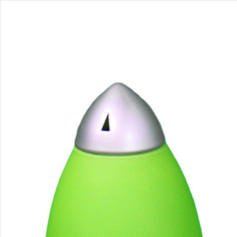Kid Table Lamp with Rocket Design Silhouette, Green - BM240953