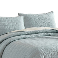 Veria 3 Piece King Quilt Set with Channel Stitching The Urban Port, Sage Green - BM249999